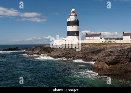 Hook Head Lighthouse, County Wexford, Leinster, Repubblica di Irlanda, Europa Foto Stock