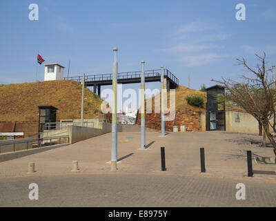 Numero quattro - Old Fort complesso carcerario sul Constitution Hill, Johannesburg. Foto Tony Gale Foto Stock