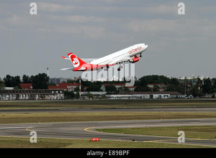 Berlino, Germania, Airbus A330 di Air Berlin Foto Stock