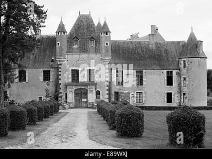 Siebziger Jahre, Schloss Boucard in Le Noyer, Cher, Loiretal, Frankreich Foto Stock