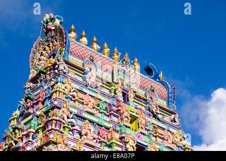 Tempio Hindu Sri Vinayagar Navasakthi, Victoria, a Mahé, Seicelle Foto Stock