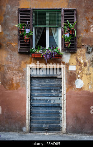 Vecchie strade di Roma, Italia Foto Stock