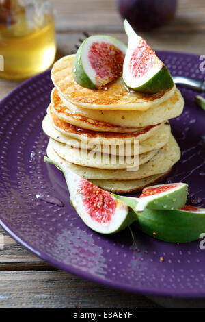 Frittelle di fichi, di cibo da vicino Foto Stock