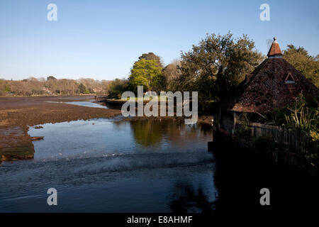 Fiume beaulieu beaulieu hampshire Inghilterra Foto Stock