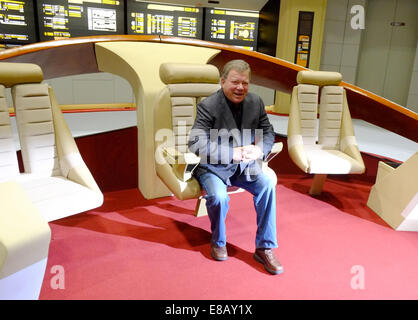 Londra, Regno Unito. 3 Ottobre, 2014. Destinazione di Star Trek. William Shatner in Star Trek convenzione Credito: Rachel Megawhat/Alamy Live News Foto Stock