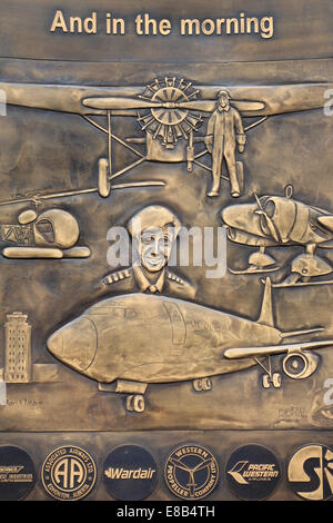 Aviation Heritage Memorial, Alberta Aviation Museum di Edmonton, Alberta, Canada Foto Stock