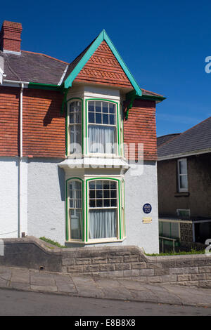 Esterno di 5 unità Cwmdonkin Uplands Swansea Wales UK Luogo di nascita e infanzia a casa del poeta Dylan Marlais Thomas 1914-1953 Foto Stock