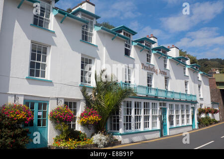 Penhelig Arms Pub e di un ristorante esterno Aberdovey Aberdyfi Gwynedd Mid Wales UK Foto Stock