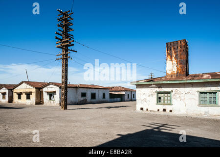 Città abbandonate Humberstone, Iquique Provincia del Cile. Foto Stock