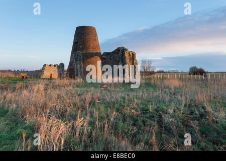 Una vista di St Benets Abbazia nel Norfolk Broads Foto Stock