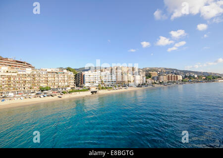 Messina e lo stretto Foto Stock