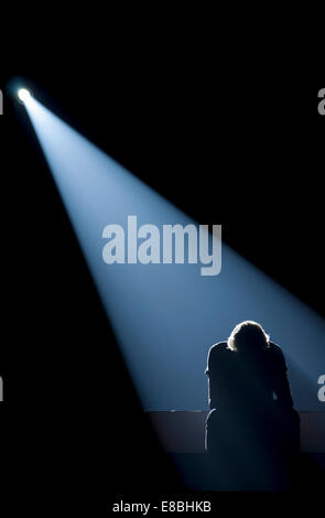 La musica rock Roger Waters la parete Silhouette Live Foto Stock