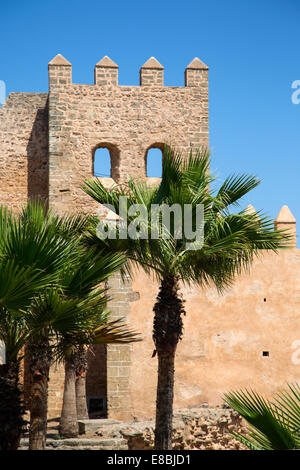 Vecchie mura della città di Rabat, Marocco Foto Stock