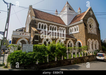 GALLE, SRI LANKA - 24 gennaio 2014: tutti i santi della Chiesa anglicana di Galle, Sri Lanka. La chiesa fu costruita nel 1871 ed è uno Foto Stock