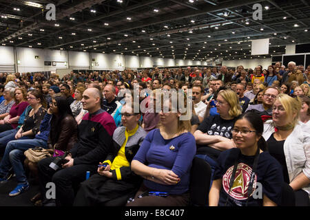 Londra, Regno Unito. 4rd oct, 2014.Destination Star Trek 3 evento , il centro Excel, Docklands. Credito: Robert Stainforth/Alamy Live News Foto Stock