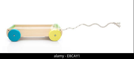 Carrello giocattolo divertente con corda Foto Stock