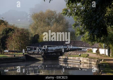 Serratura Stockers sul Grand Union Canal Foto Stock