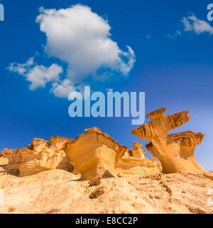 Bolnuevo Mazarron eroso arenarie in Murcia Spagna Foto Stock