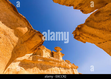 Bolnuevo Mazarron eroso arenarie in Murcia Spagna Foto Stock