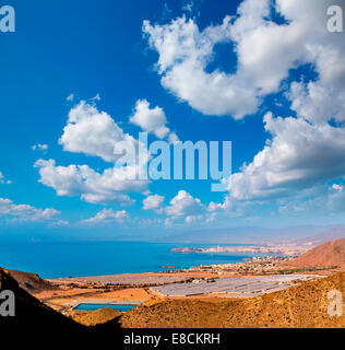 La Azohia Murcia antenna con Mazarron vista in Spagna Mare Mediterraneo Foto Stock