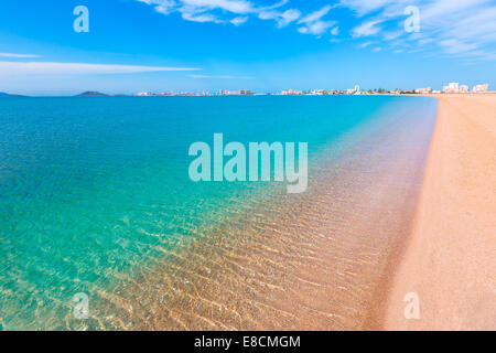 Playa Paraiso Beach nel Manga del Mar Menor Murcia in Spagna Foto Stock