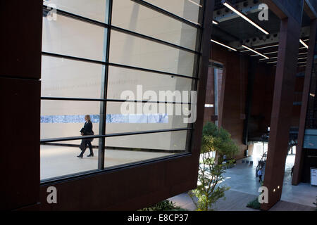 All'interno di centro europeo di solidarietà - Europejskie Centrum Solidarności Foto Stock