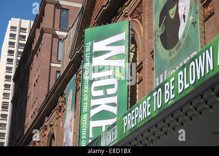 Sydney Capitol Theatre mostra Wicked musical, haymarket,Sydney , Australia Foto Stock