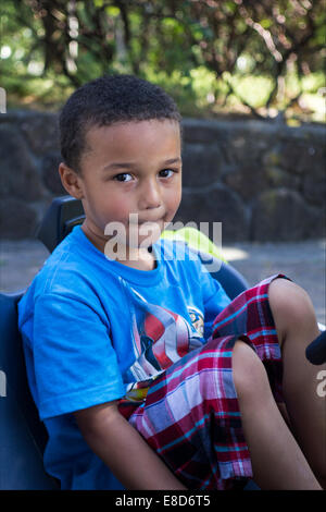 Festa di compleanno, cinque anni, boy, Santa Rosa Sonoma County, California, Stati Uniti, America del Nord Foto Stock