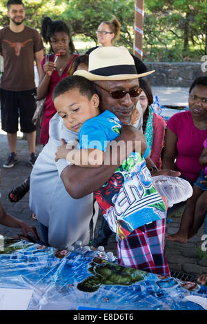 Festa di compleanno, cinque anni, boy, Finley Community Park, Santa Rosa Sonoma County, California, Stati Uniti, America del Nord Foto Stock