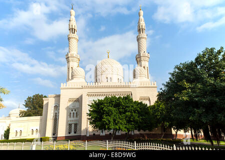 La Moschea di Jumeirah a Dubai City, Dubai, Emirati Arabi Uniti Foto Stock