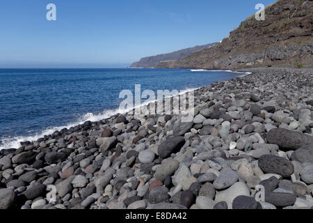 Playa de Los Guirres in Puerto Naos, La Palma Isole Canarie Spagna Foto Stock