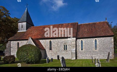 San Pietro e di san Paolo la Chiesa, Exton, Hampshire, Inghilterra Foto Stock
