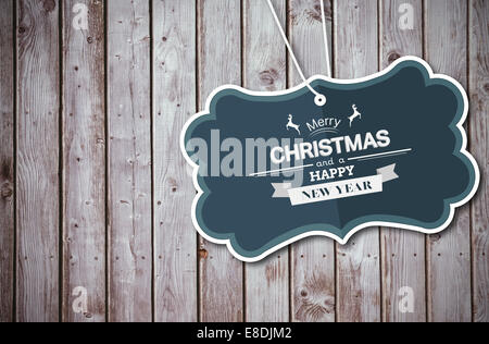 Immagine composita di banner e il logo dicendo buon natale Foto Stock