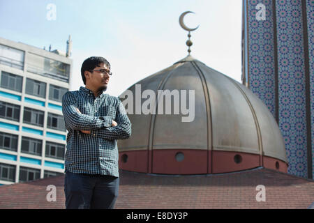 Salman Farsi, Media & Communications Officer, East London moschea, Whitechapel Road, East London, England, Regno Unito Foto Stock