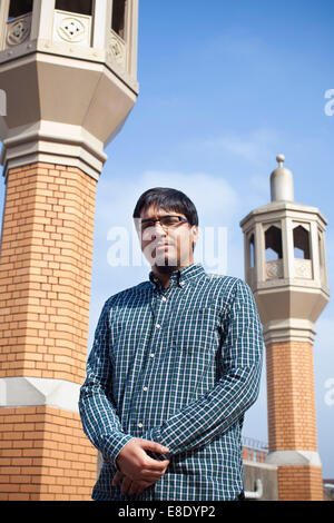 Salman Farsi, Media & Communications Officer, East London moschea, Whitechapel Road, East London, England, Regno Unito Foto Stock