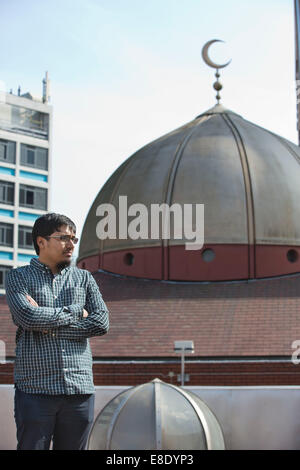 Salman Farsi, Media & Communications Officer, East London moschea, Whitechapel Road, East London, England, Regno Unito Foto Stock