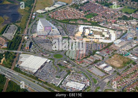 Sviluppo Xscape, Svincolo 32, Glasshoughton, Castleford, West Yorkshire, nell'Inghilterra del Nord, Regno Unito Foto Stock