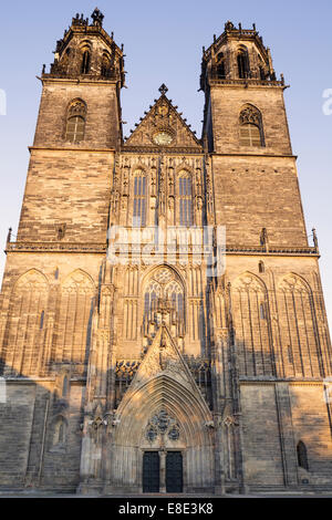 Cattedrale, Magdeburgo, Sassonia Anhalt, Germania Foto Stock