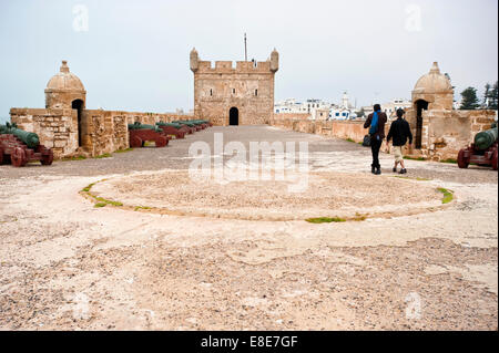 Vista orizzontale della fortezza di Essaouira. Foto Stock