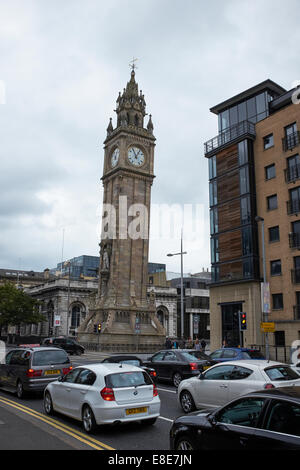 L'Albert Memorial Clock Belfast Foto Stock