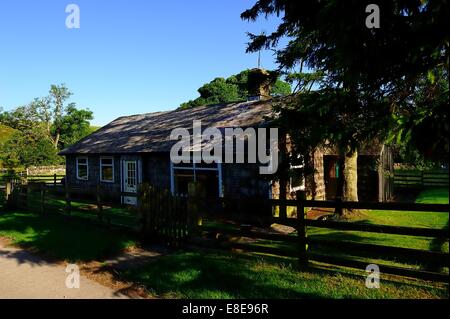 La luce solare sulla casa estiva Foto Stock