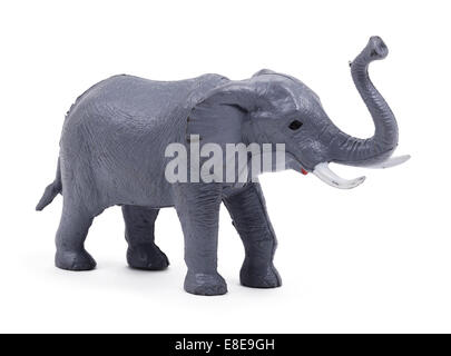 Giocattolo di plastica grigio elefante Foto Stock