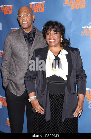 Serata di Apertura dopo parte per un uva passa al sole al Tribeca tetto - Arrivi con: Samuel L. Jackson,Latanya Richardson Jackson dove: New York New York, Stati Uniti quando: 03 Apr 2014 Foto Stock