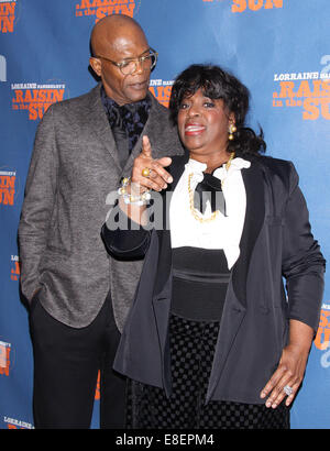 Serata di Apertura dopo parte per un uva passa al sole al Tribeca tetto - Arrivi con: Samuel L. Jackson,Latanya Richardson Jackson dove: New York New York, Stati Uniti quando: 03 Apr 2014 Foto Stock