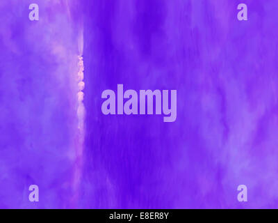 Estratto organico pittura viola texture di sfondo decorativo con cordino bianco di semi. Foto Stock