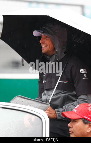 Jenson Button, GBR, il team McLaren Mercedes, Suzuka, in Giappone, 05.10.2014, Formula una gara di F1, Giappone Grand Prix, Grosser Preis, GP du Japon, Motorsport, foto di: Sho TAMURA/AFLO SPORT GERMANIA FUORI Foto Stock