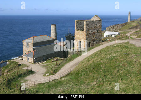 Levant miniera, Cornwall Foto Stock