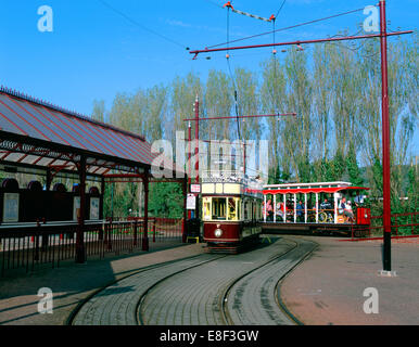 Seaton Terminus, Seaton Tram, Devon. Foto Stock