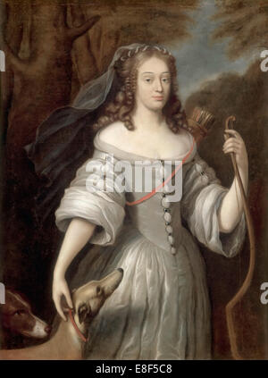 Louise de La Baume Le Blanc, duchessa di La Vallière. Artista: Lefèbvre, Claude (1632-1675) Foto Stock