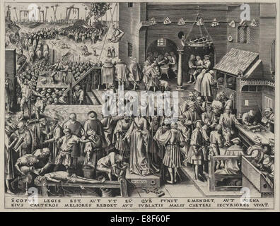 Justitia (giustizia). Artista: Bruegel (Brueghel) il Vecchio, Pieter (CA) 1525-1569 Foto Stock